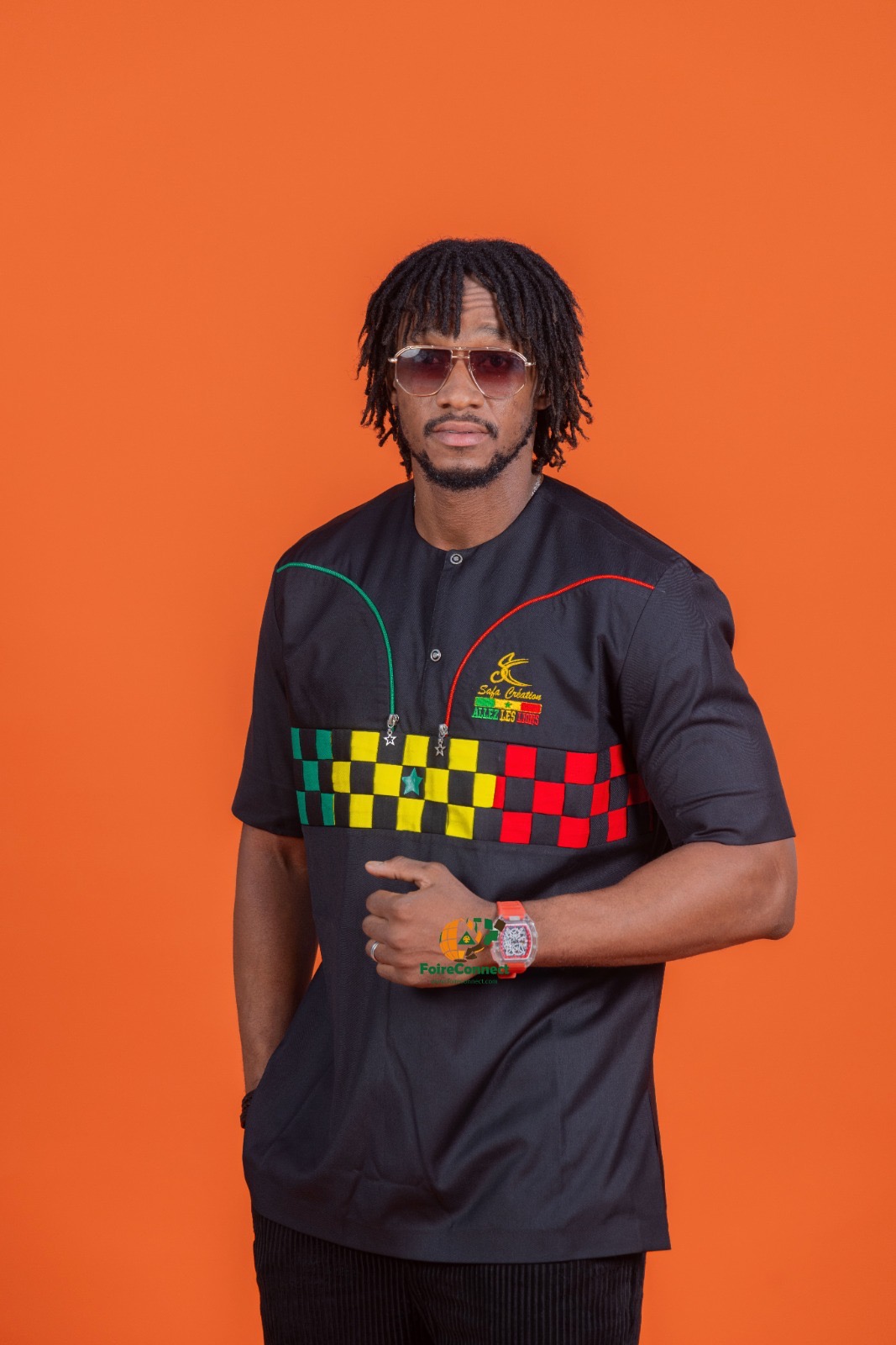 Ensemble pantalon et chemise mode africaine